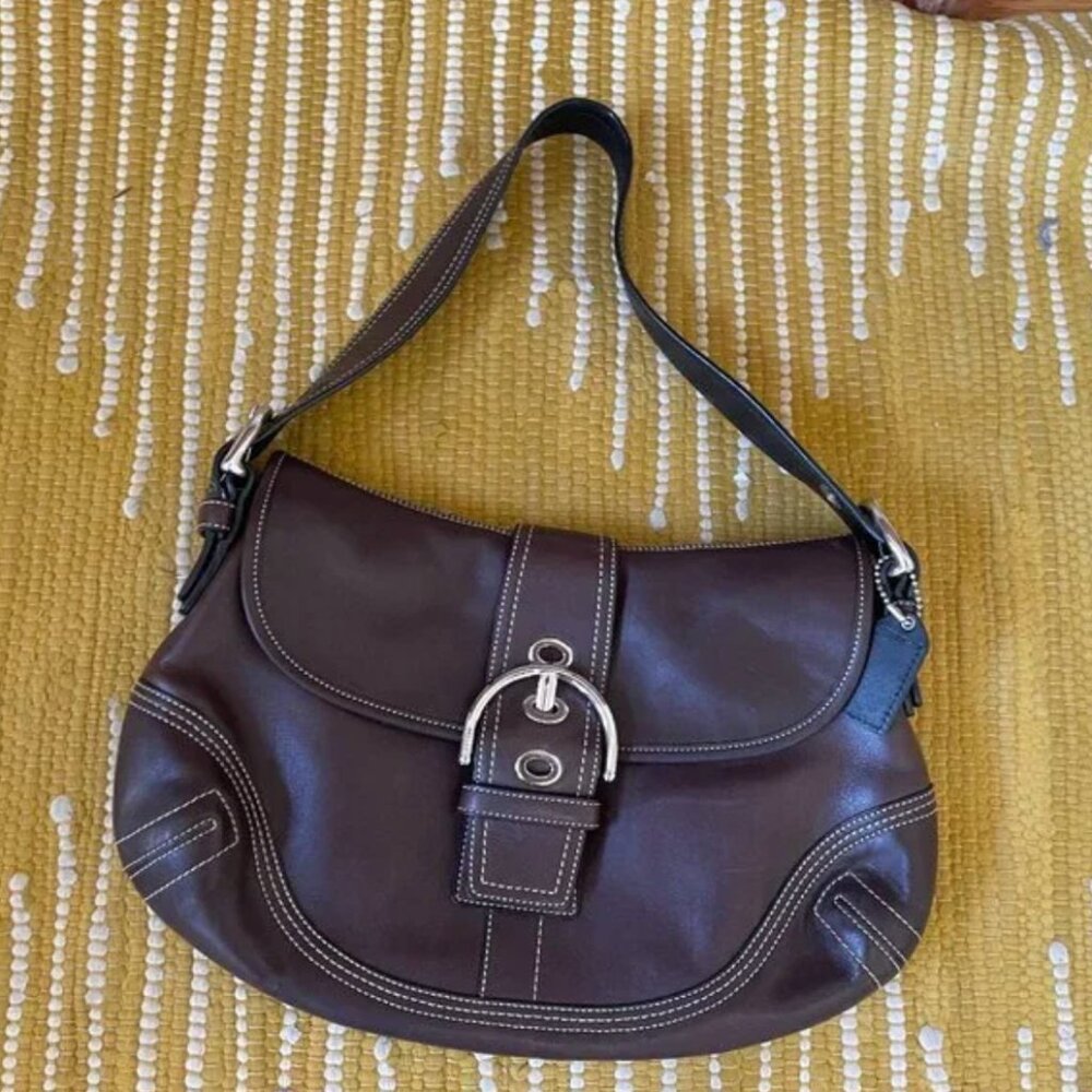 Like New Brown Leather Coach Bag